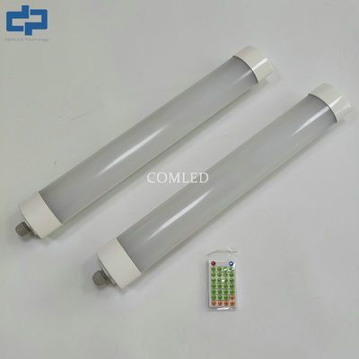 Luminária linear LED estanque com função de dimerização por sensor Luz linear montável e interligável